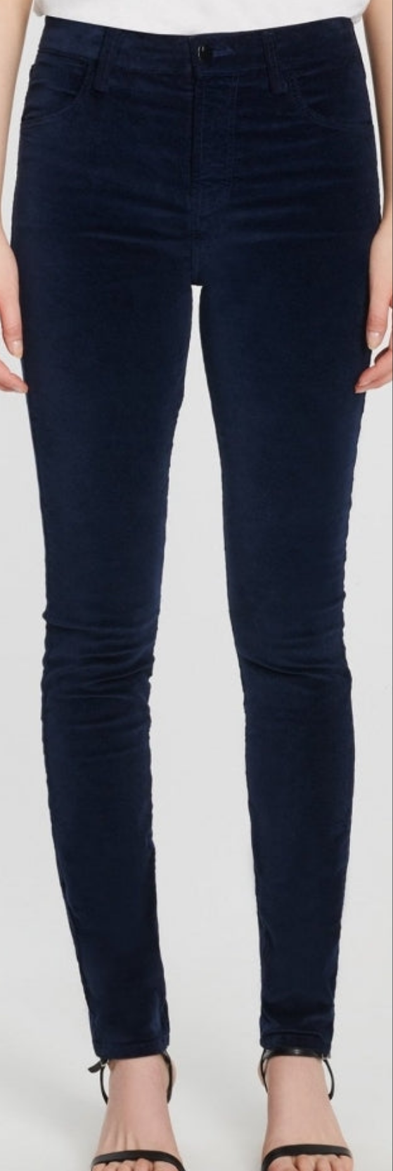 J Brand Maria High Rise Skinny Velvet Jeans - Night Out