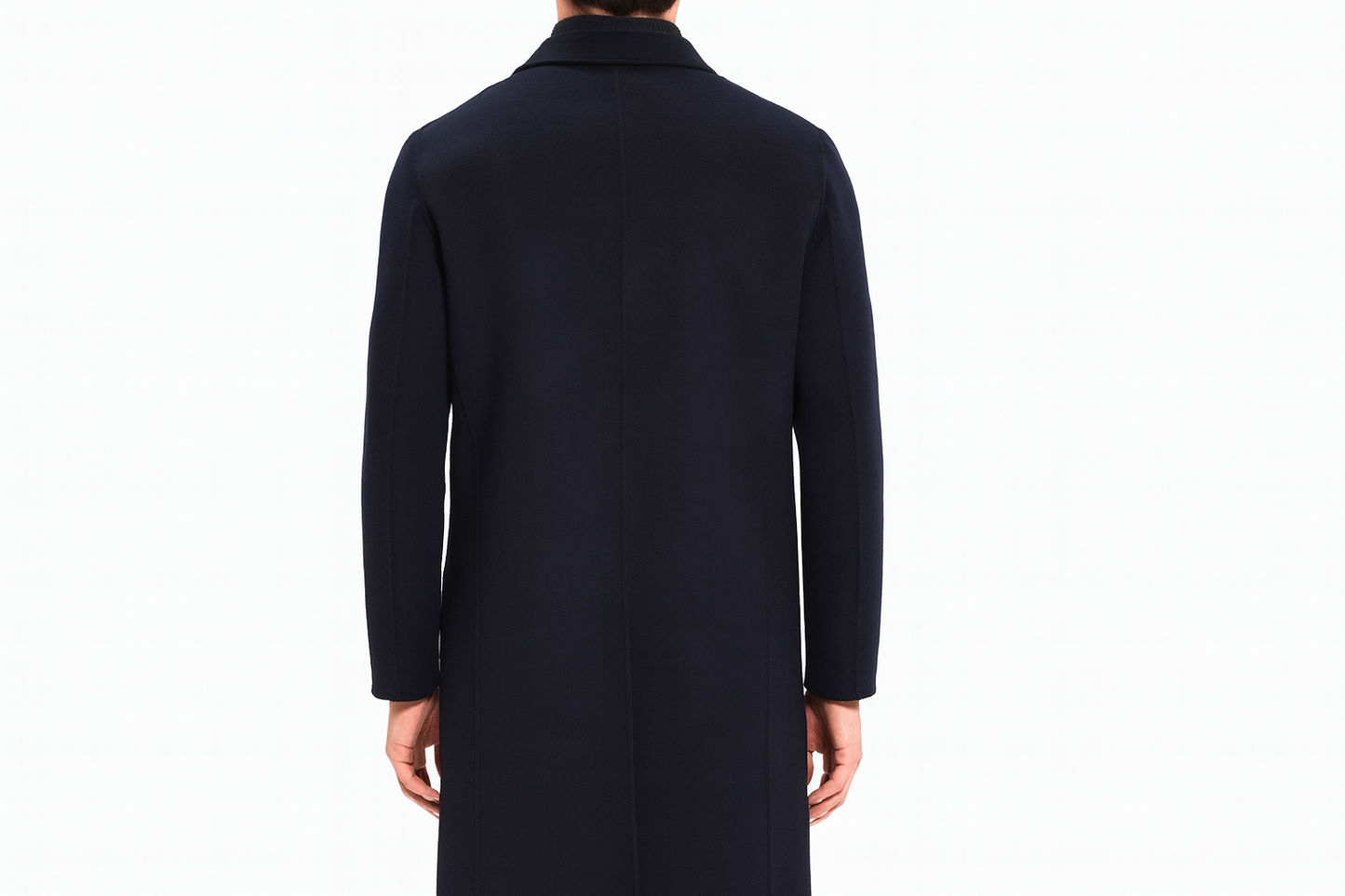 Clean coat back view without arrows