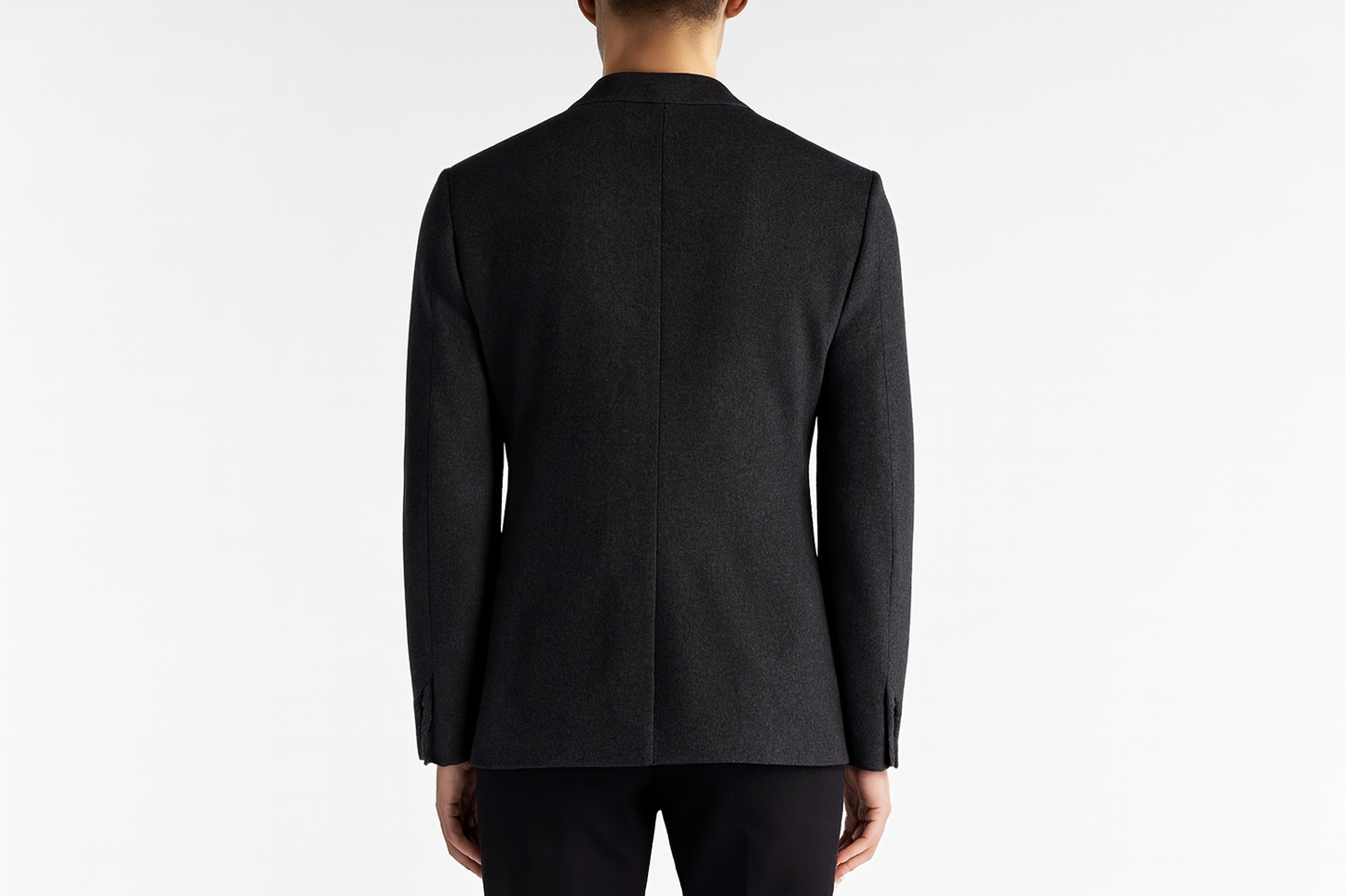 Clinton Wool & Cashmere Blazer - Back View Asian Model