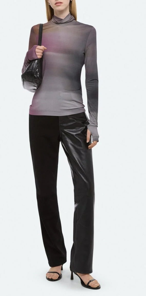 Helmut Lang Printed Turtleneck