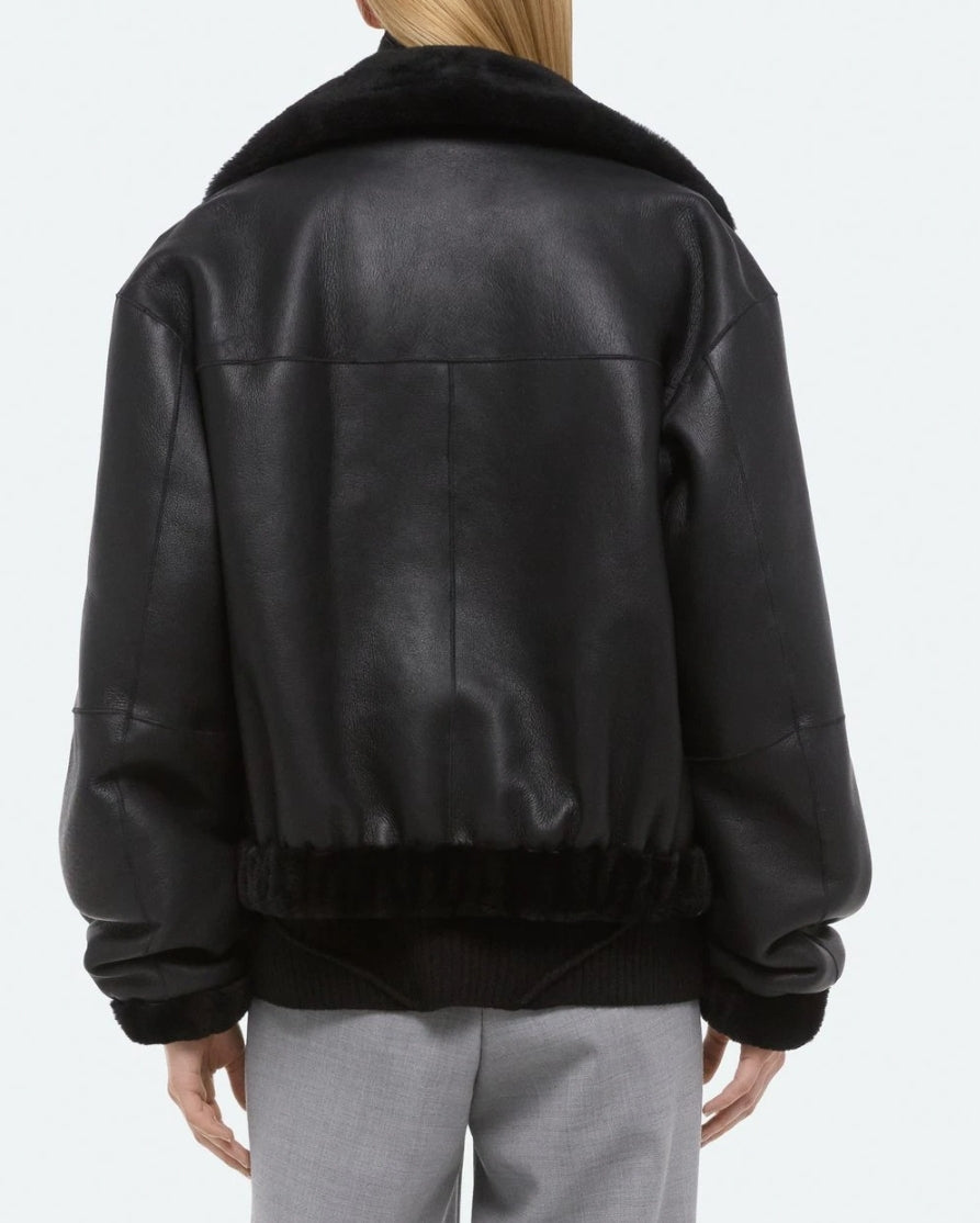 Helmut Lang Shearling Bomber