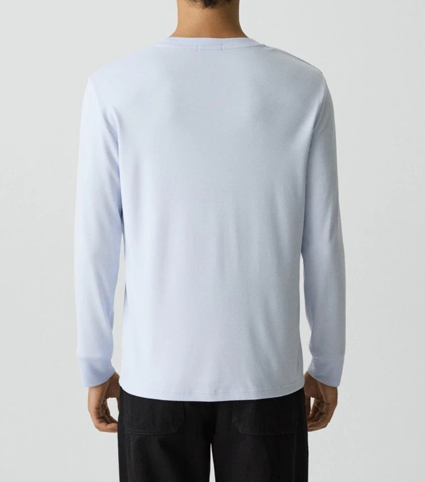 Theory Essential Long-Sleeve Tee in Anemone Modal Jersey