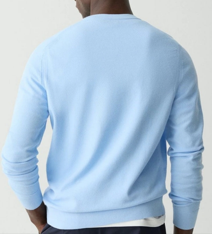 Theory Riland Crewneck Sweater in Light Bilen