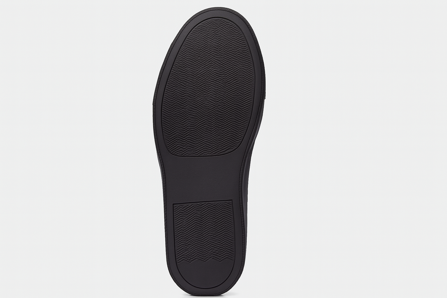 Clean black shoe sole without numbers