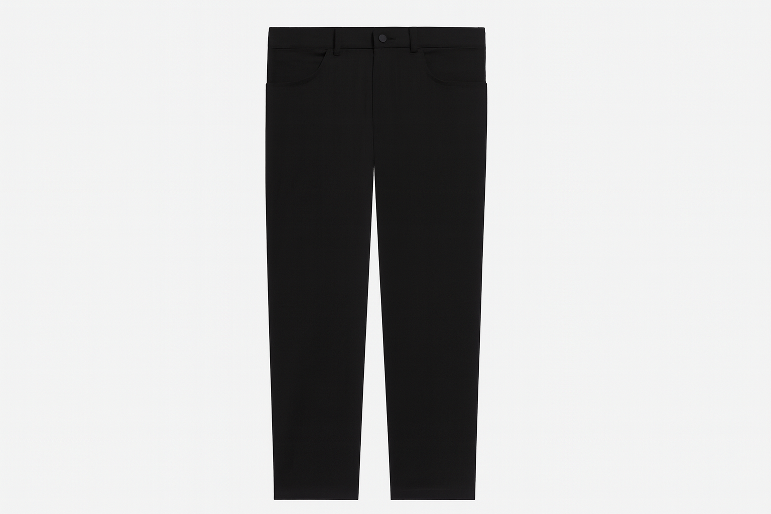 Clean flat lay image of black pants without navigation arrow
