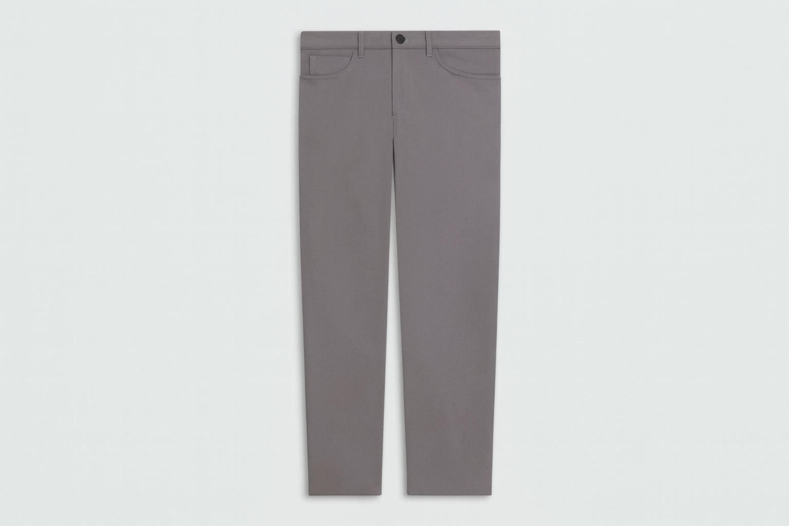 Gray chino pants product photo without navigation arrow