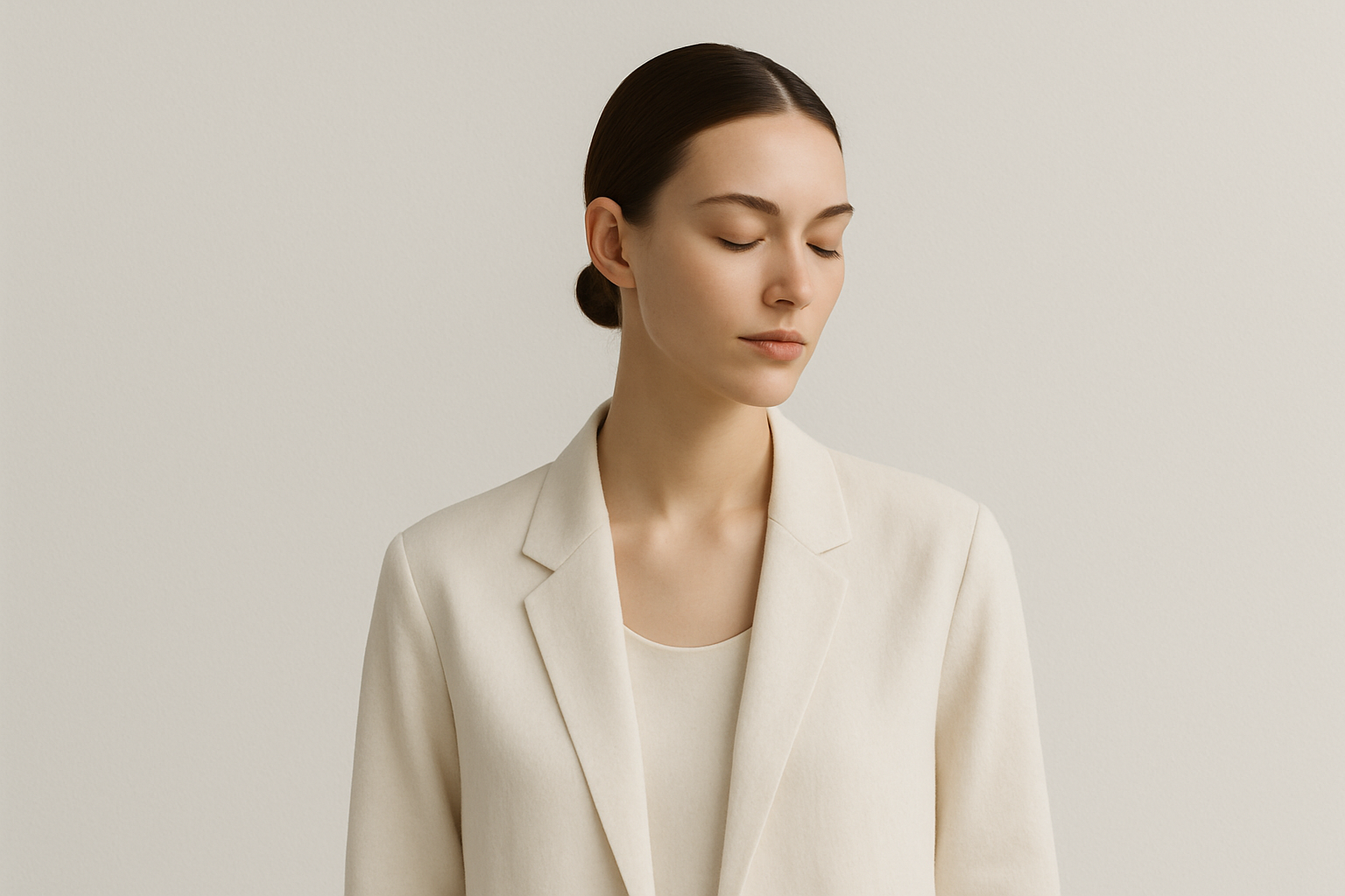 Minimalist model portrait