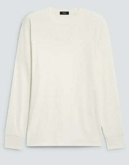 Theory Essential Long-Sleeve Tee in Anemone Modal Jersey