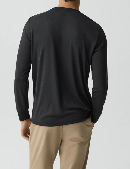 Theory Essential Long-Sleeve Tee in Anemone Modal Jersey