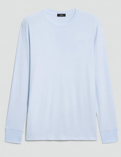 Theory Essential Long-Sleeve Tee in Anemone Modal Jersey