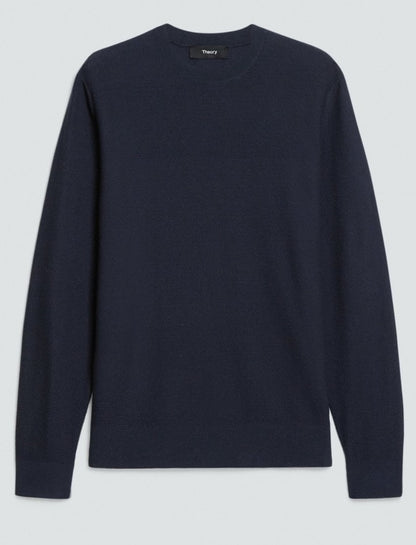 Theory Riland Crewneck Sweater in Light Bilen