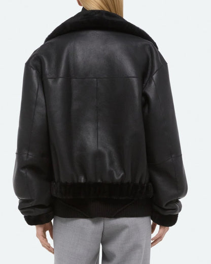 Helmut Lang Shearling Bomber