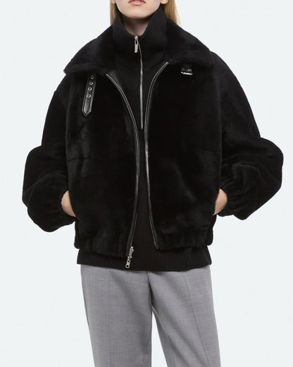 Helmut Lang Shearling Bomber