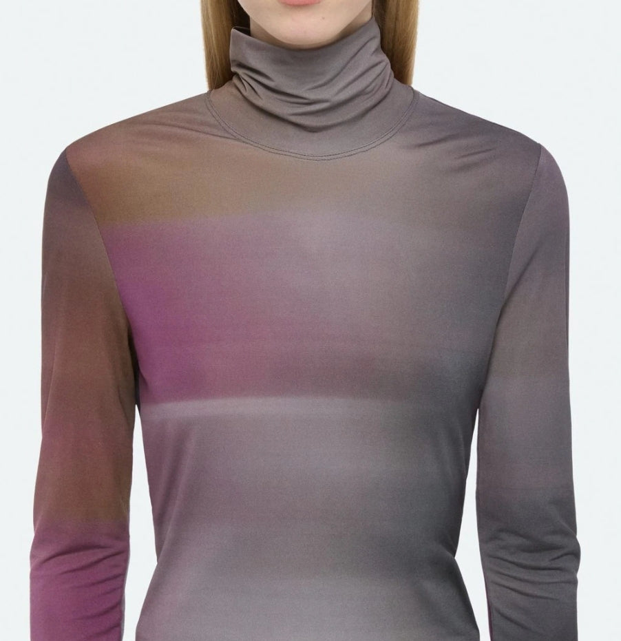Helmut Lang Printed Turtleneck