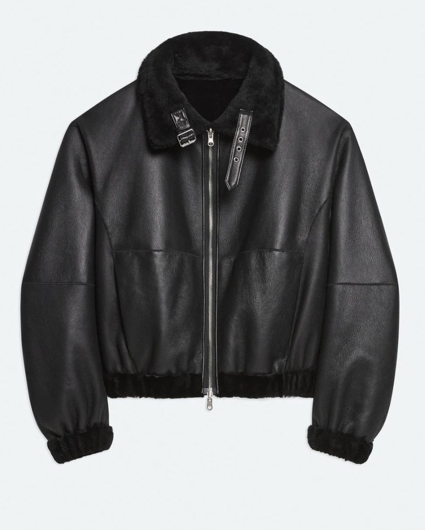 Helmut Lang Shearling Bomber
