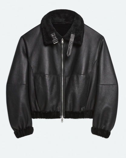 Helmut Lang Shearling Bomber